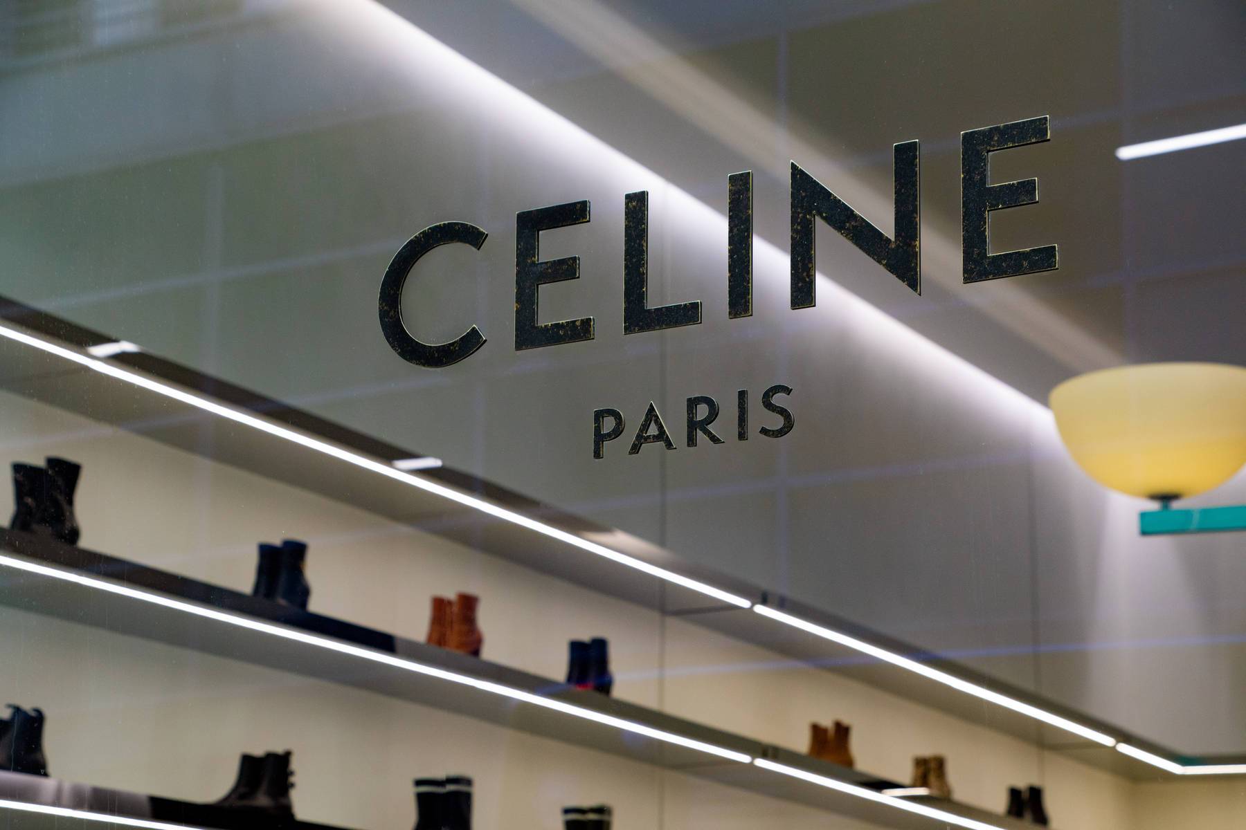 Celine Paris sign on window