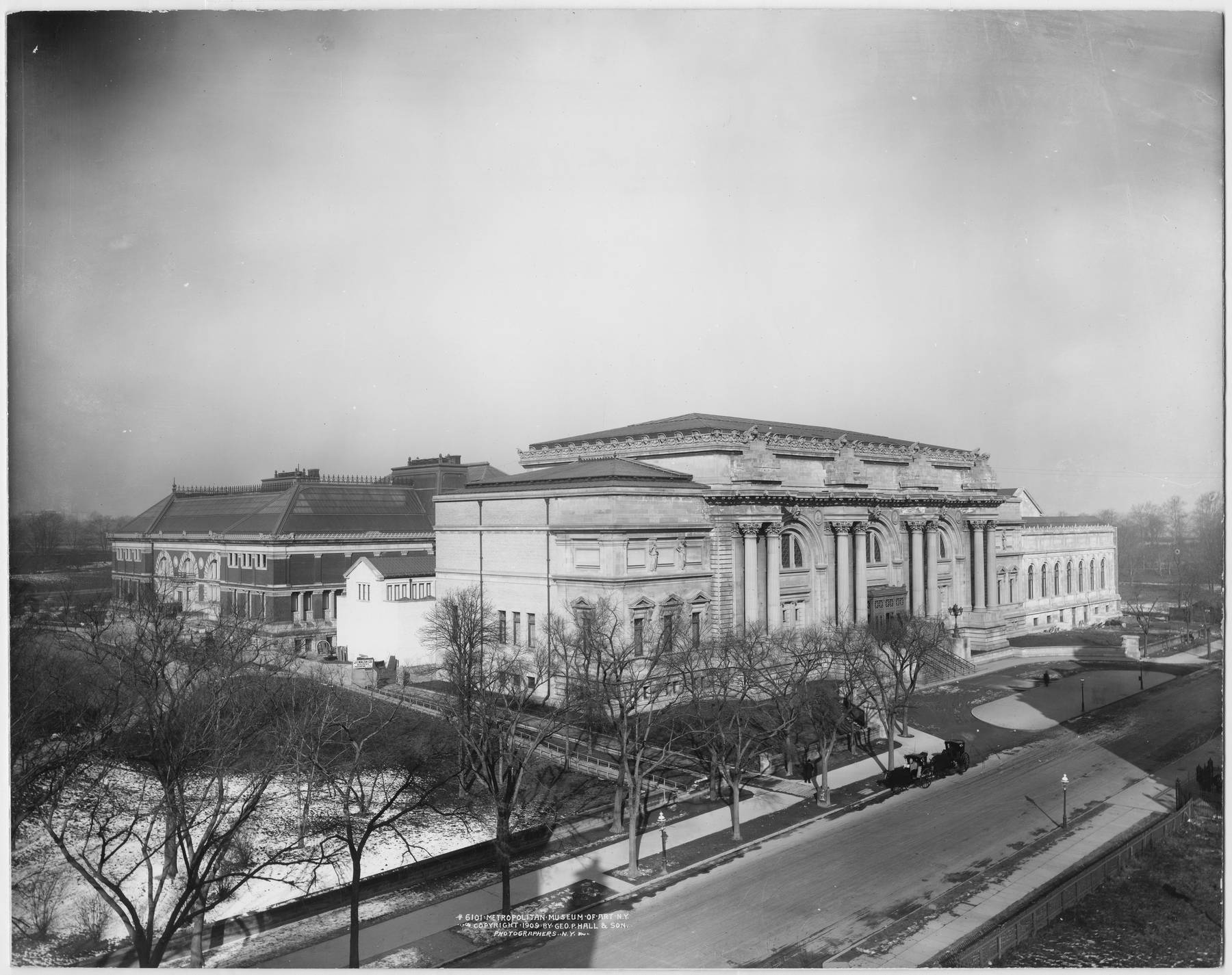 b&w photo of exterior of The Met